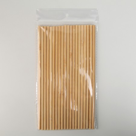 A set of bamboo tubes for panda cocktails, 20 × 0.3 cm-2