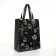 Household bag without fastening, black color