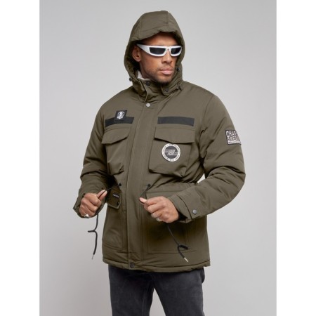 Male Winter jacket, size 56, khaki color-7