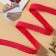 Gum is openwork, 10 mm, 10 ± 0.5 m, red color