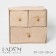 Box LADOOM "Francesca", 3 drawers, 30 × 20 × 28 cm, beige color