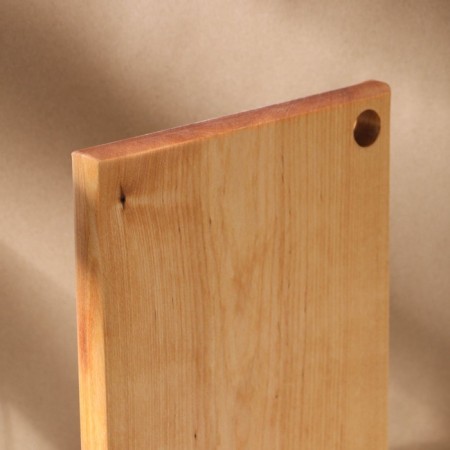 Groot board with ADELICA hole, 30 × 20 × 2 cm, covered with oil, whole birch-1