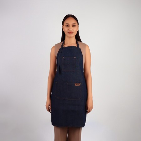 Apron for the master, denim, blue color-1