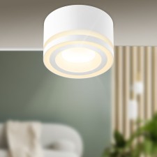 Lamp wall-flowing spot era OL51 WH, 83x50 mm, IP20, GX53, 15W, white color