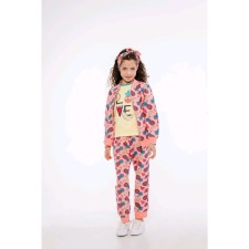 A set of pullover and trousers for girls, height 104 cm, color multicolor