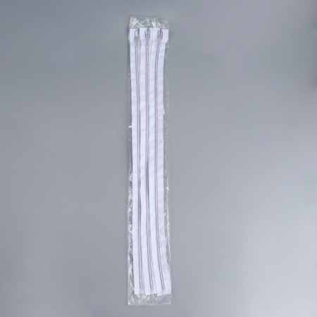 Lightning "Spiral", No. 5, detachable, automatic lock, 60 cm, white/lilac color-2