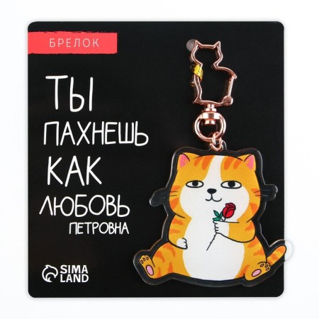 Acrylic core keychain "Kit", 6 x 5.4 cm-4