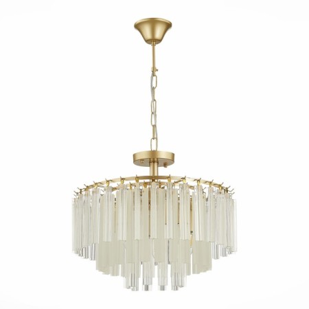 Suspended EVOLUCE lamp. Sle260103-05. Reggio. 5x40 watts, E14, 55x55x45 cm, Shampan-3