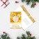 Postcard "Happy New Year!" Golden drawing, 12 x 18cm, New Year