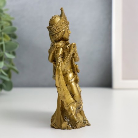 NECSK Polystone "Radha and Krishna" under bronze 12.5x4x9.5 cm-1