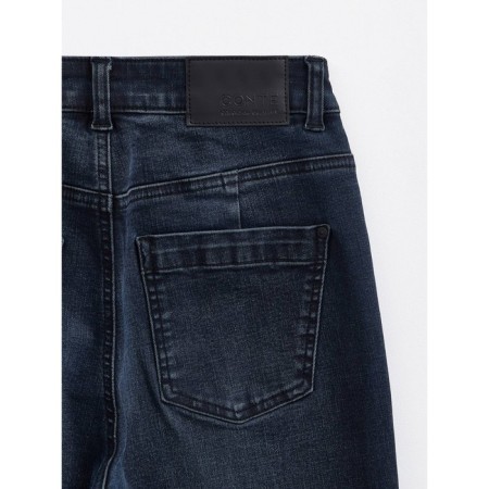 Women's jeans with a high landing CONTE Elegant Straight Leg, 3XL size, color Blue Black-9