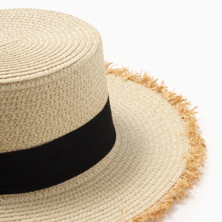 Women's hat minku, beige color, rr 58-2