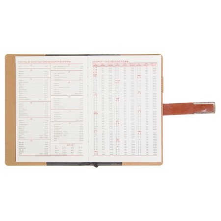 Organizer A5, with a header, 100 sheets, line, PVC cover, blue-1