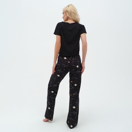 Female pajamas (T -shirt and trousers) KAFTAN Space p. 40-42, black-2