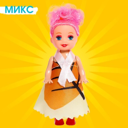 Кукла малышка «Кира» в платье, МИКС-7