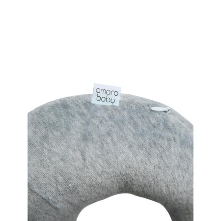 Soft Bagel neck pillow, size 23x28 cm, gray color-5