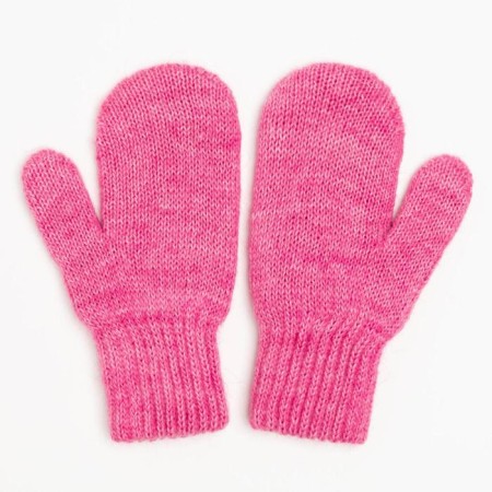 Double mittens, pink color, size 10 (0-3 years)-1