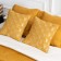 Cover with pillowcases "Hugo", size 230x250 cm, mustard color