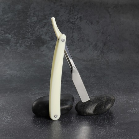 Dangerous razor, shavett, without blades, 24 × 2.5 × 1.3 cm, plastic, white/silver color-6