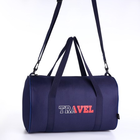 Road bag, textura, small size, blue color-1