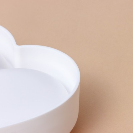 Form for baking and mousse desserts Konfinetta "Heart", silicone, 15.5 × 15.5 × 5.5 cm, white color-2