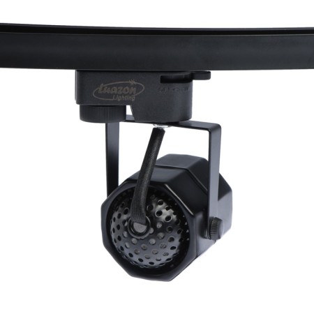 Luazon Lighting track lamp for the GU10 lamp, eight faces, black body-1