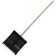 Plastic shovel, bucket 32 ​​× 35.8 cm, wooden stalk