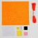 Set for creating a toy made of felt "foxes", with perforation and filler