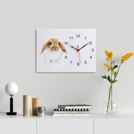 Carty watch wall-mounted "hare", smooth move, 30 x 40 cm, 1 aa-1