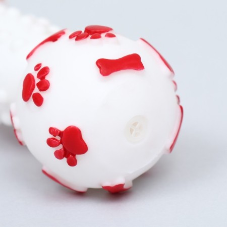 The food toy "New Year's dumbbell", 12.5 cm, white-5