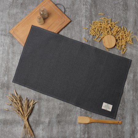 Ethel Grey 40x70cm towel, 100% linen, 245 g/m2