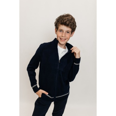 Jumper for boys, height 110-116 cm, dark blue color-6