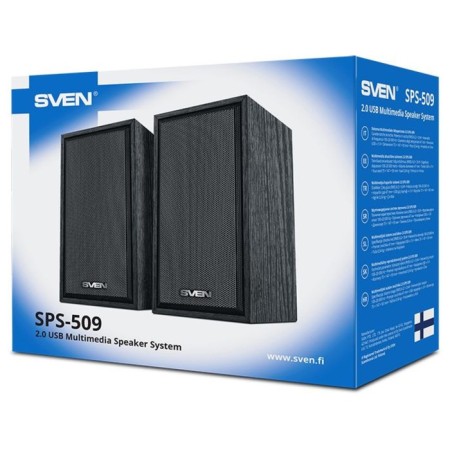 SVEN SPS-509 2.0 Black 6W speakers-3