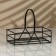 Ceramic set for spices on the metal stand “Line”, 2 pcs, the color is white-black