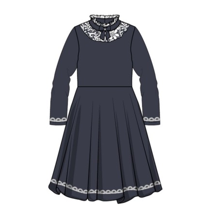 Dress for girls, height 134 cm-2