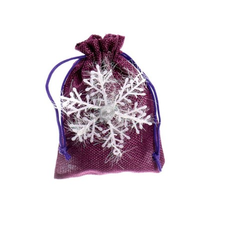 Snowflake gift bag, size: 10 × 14 cm, mix color