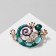 Brooch "Chameleon", colored in gold