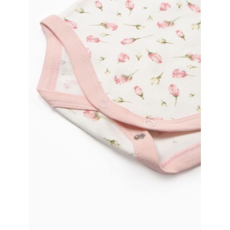 Body baby with a long sleeve, the color is milk, height 68 cm-3