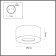 Ceiling lamp Bene 7W LED 3.4x3.4 cm
