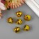 Set of decor for creativity "Bells Golden" d = 1.3 cm set 10 pcs