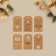Schildik decorative in the Kraft "set, 5 x 9 cm, New Year