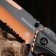 Folding "chameleon" steel -420, handle - plastic, orange, 21 cm
