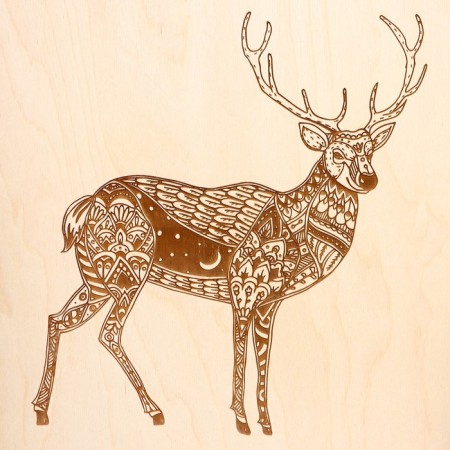 Panel wall "Deer" 360 x 480 mm-1