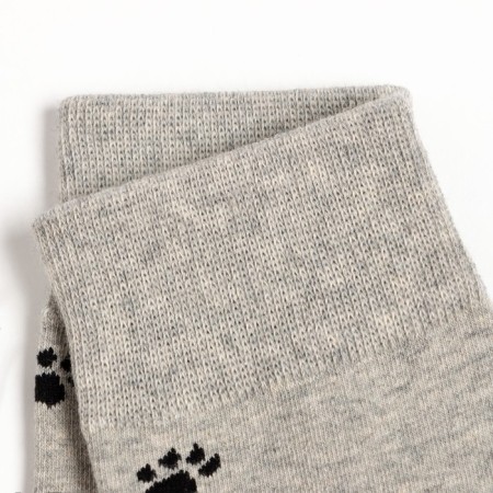 Male socks "bulldog", light gray, size 39-43-2