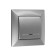Luazon Lighting "Antei" switch, 10 A, 1 key, with backlight, hidden silver