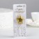 Candle in the cake on the skewer "Air star", number 6, 3.5 cm, gold