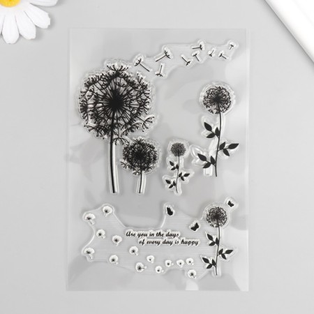Stamp for creativity Silicon "Dandelions" 16x11 cm
