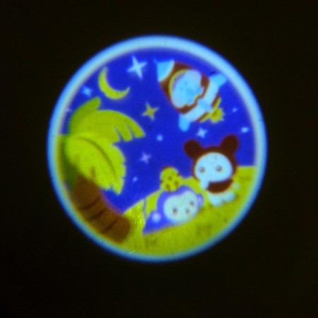 Musical projector "Funny giraffes" Light, sound, color yellow-4