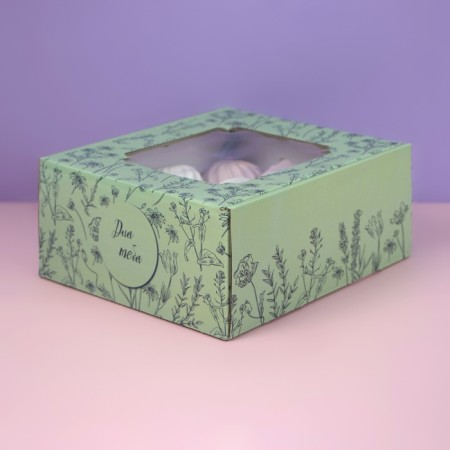 Self -charged box, with a window, "for you" 19 x 19 x 9 cm-2