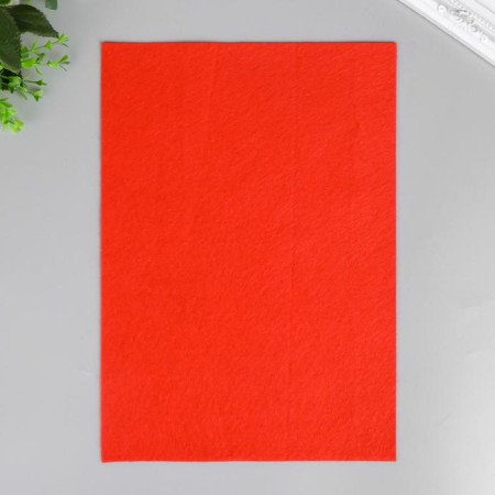 Soft felt "red" 1 mm (set of 10 sheets) A4 format format-1